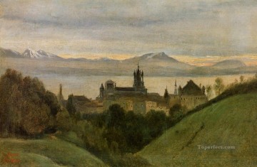 レマン湖とアルプスの外光の間 ロマン主義 ジャン・バティスト・カミーユ・コロー Oil Paintings